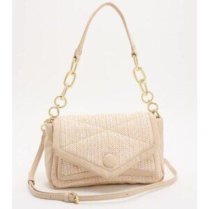House of Want Convertible Crossbody Bag w/ Built-in RFID W Raffia